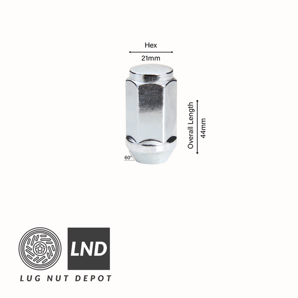 Honda 20-Piece 14x1.5 Open End Bulge Acorn Lug Nuts - Chrome Honda 20-Piece 14x1.5 Open End Bulge Acorn Lug Nuts - Chrome