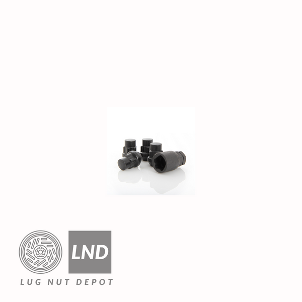 4 Lug Nuts With Key Set 4-Piece Chrome Bulge Acorn Wheel Lock Set - M12x1.25 Thread, 60 Degree Cone Seat, Anti-Theft Lug Nuts Car & Truck Exterior Locks & Lock Hardware - Foto 4