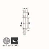 Wheel Spacer 15mm 5x112mm Hub-Centric - Lug Nut Depot