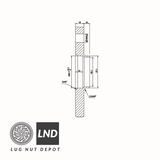 Wheel Spacer 15mm 5x100-12mm Hub-Centric - Lug Nut Depot