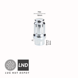 6 Spline E.T Nut Kit - Chrome - Lug Nut Depot