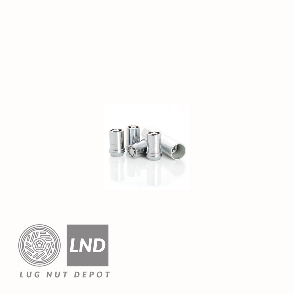 Wheel Lock Set 12x1.25 Spline Style-Chrome - Lug Nut Depot