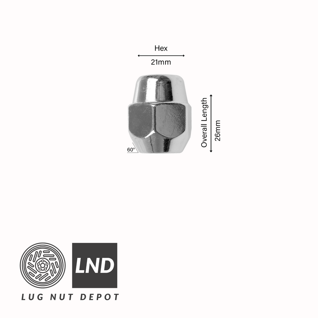 OEM Mazda Lug Nut - Chrome - Lug Nut Depot