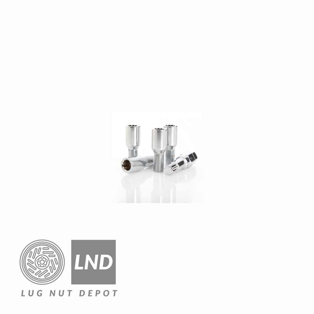 Wheel Lock Set 12x1.50 Tuner Bolt-Chrome - Lug Nut Depot