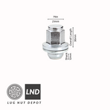 OEM Toyota Lug Nut With Washer (12x1.50) - Lug Nut Depot